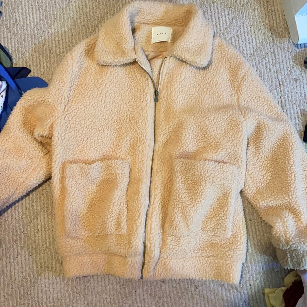 Elodie womens light brown teddy bear jacket!